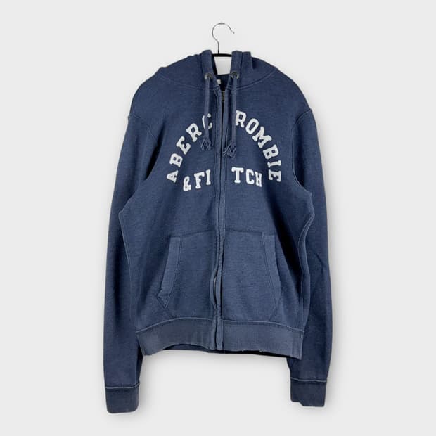 (M) 아베크롬비 스펠아웃 패치로고 후드집업 
