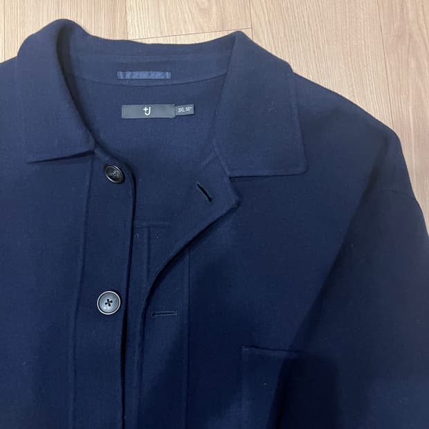 유니클로x질샌더 Uniqlo +J 네이비 울 코트 (3XL)