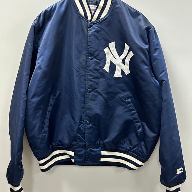 80s-90s 스타터 뉴욕 양키즈 새틴 자켓