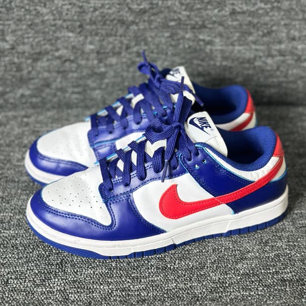 나이키 덩크 로우 흰파빨 240