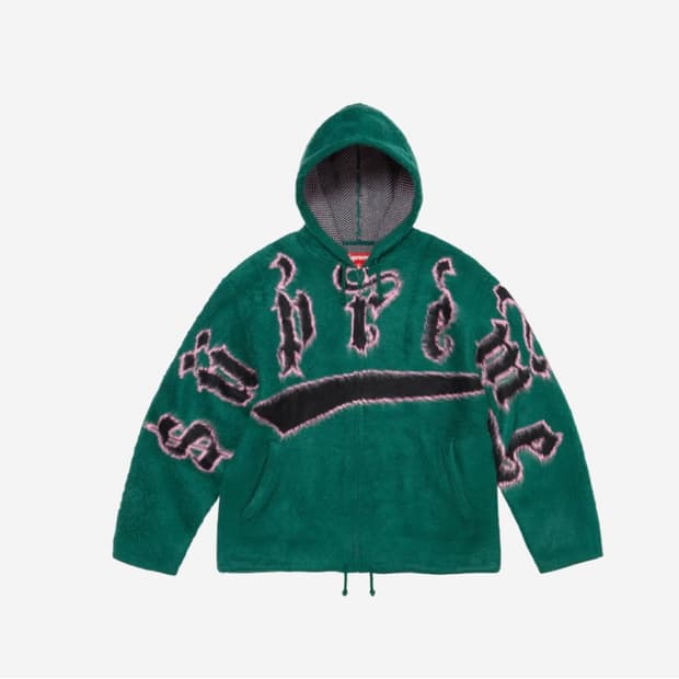 슈프림 24FW 집업 후드 스웨터 그린 