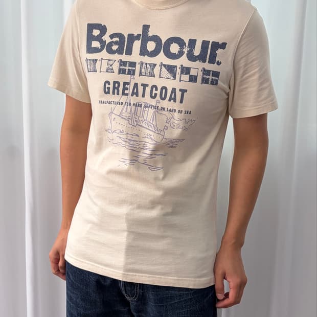 바버 barbour 반팔 티셔츠