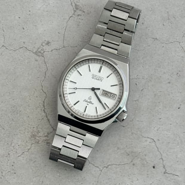 80s 빈티지 세이코 실버웨이브 쿼츠