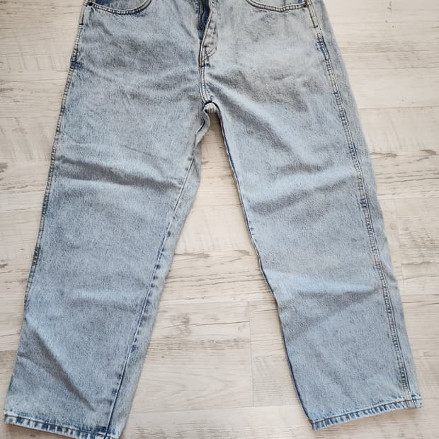 ZARA 자라 연청 데님 팬츠 팜. USA34(32~33)인치 청바지