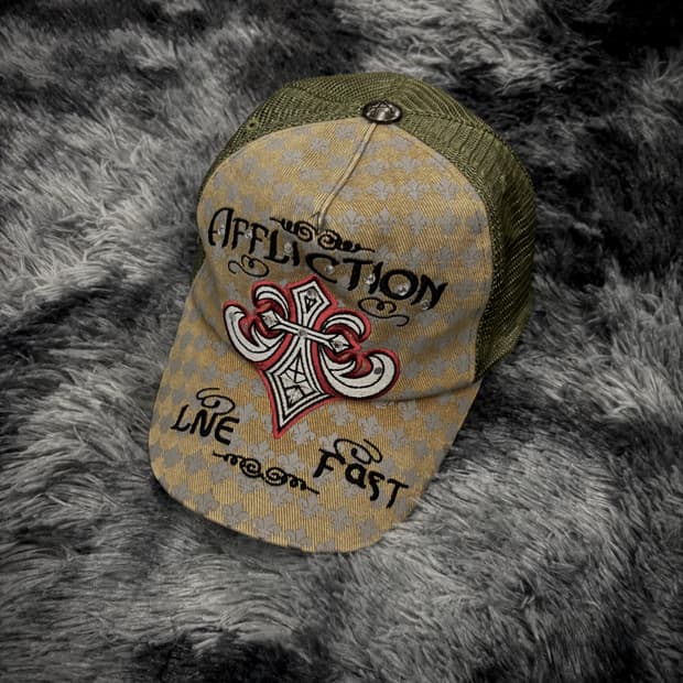 Affliction y2k 매쉬캡