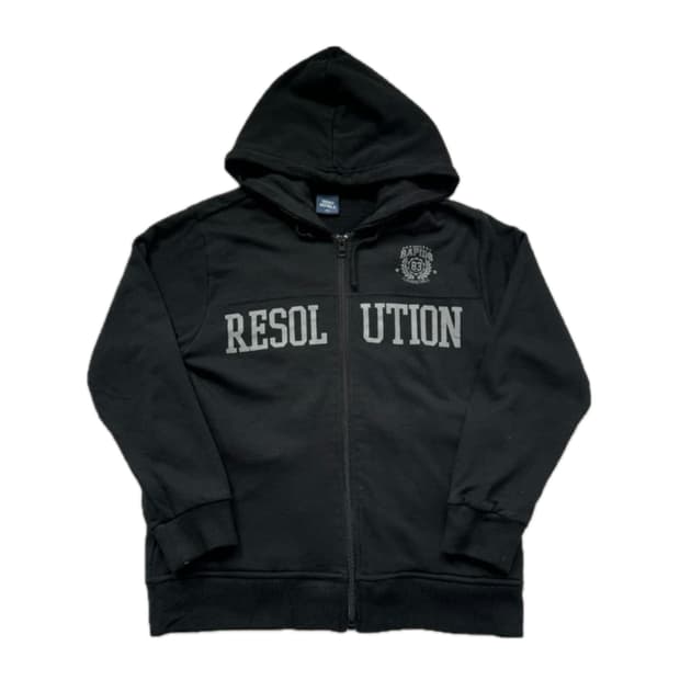 리쏠유티온 일본 빈티지 챠콜 후드집업