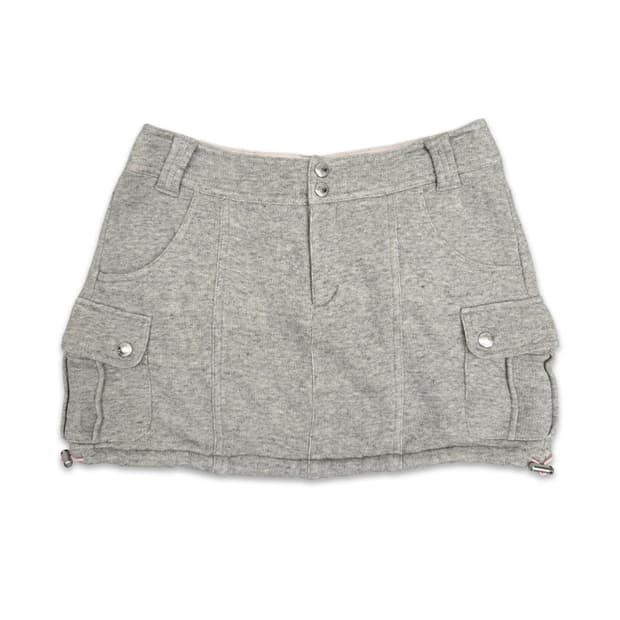 빈티지 SAMANTHA THAVASA 그레이 니트 미니 스커트