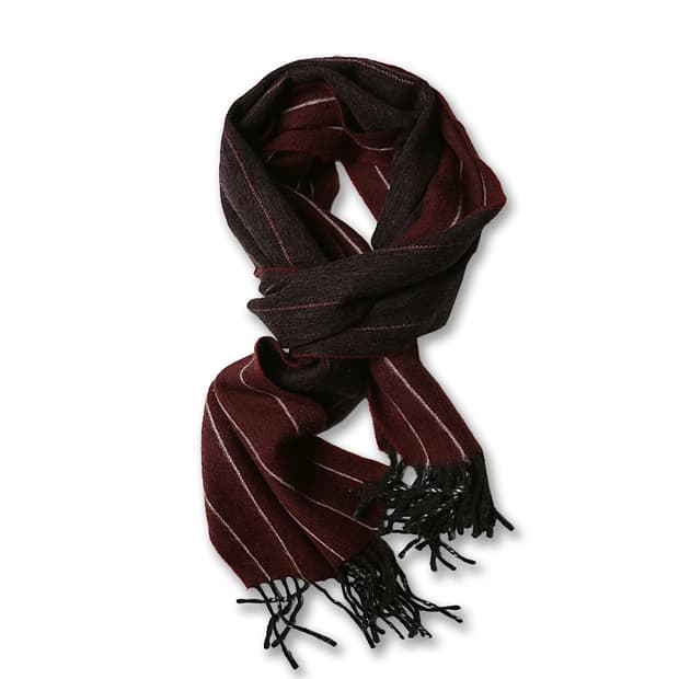 드레익스 [Drake's] 버건디 & 다크 버건디 리버시블 머플러