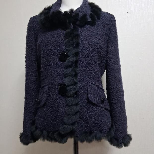 S T A C 일본구제 네이비 진보라 모직 숏쟈켓 여성 66 
원산지 일