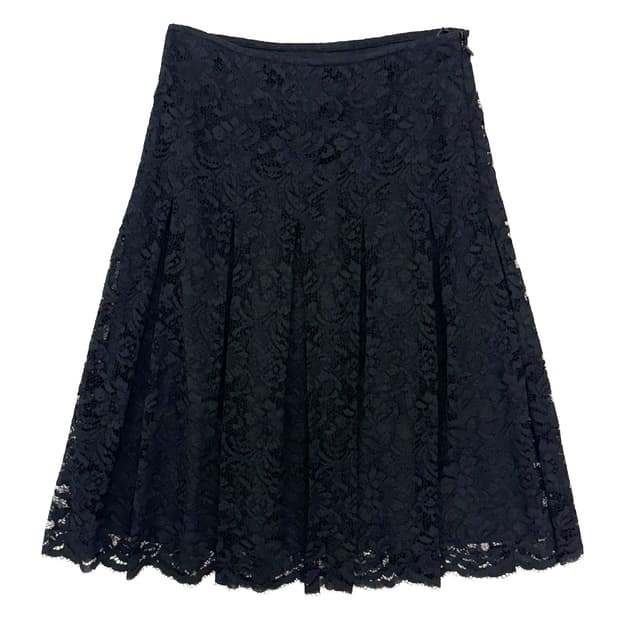 Burberry Lace Flare Skirt/ 36