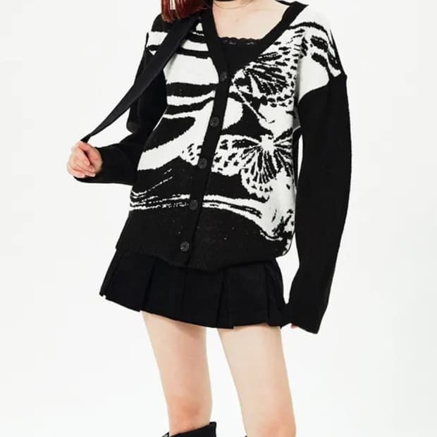 디픽트 니트 가디건