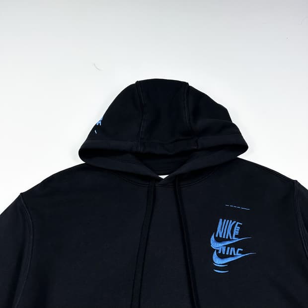 나이키 멀티 스우시 블랙 후드티 (L)
