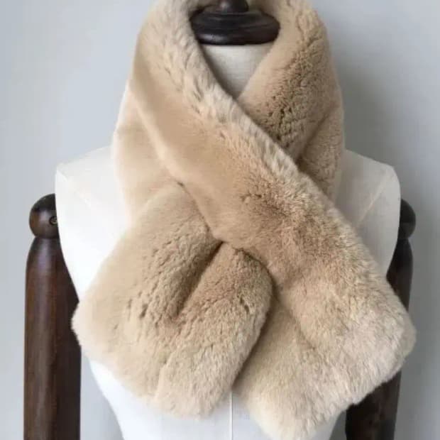 페이크퍼 홀 머플러 목도리 아이보리 베이지 브라운 블랙 4컬러있음