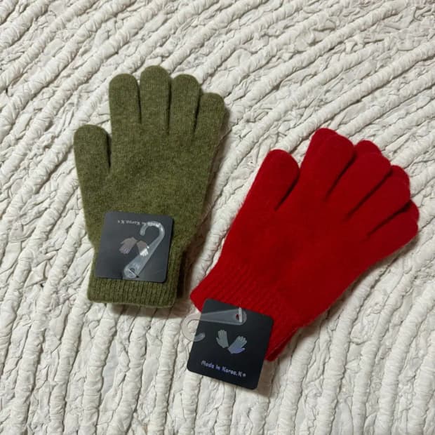 세켤레 같이(아이보리 카키 레드) 울 80 아크릴 20 국산