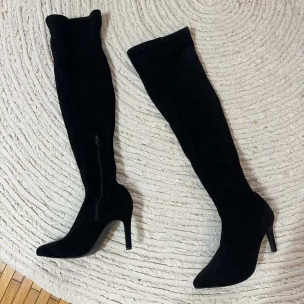 싸이하이 니하이 스웨이드 롱부츠 230 9cm