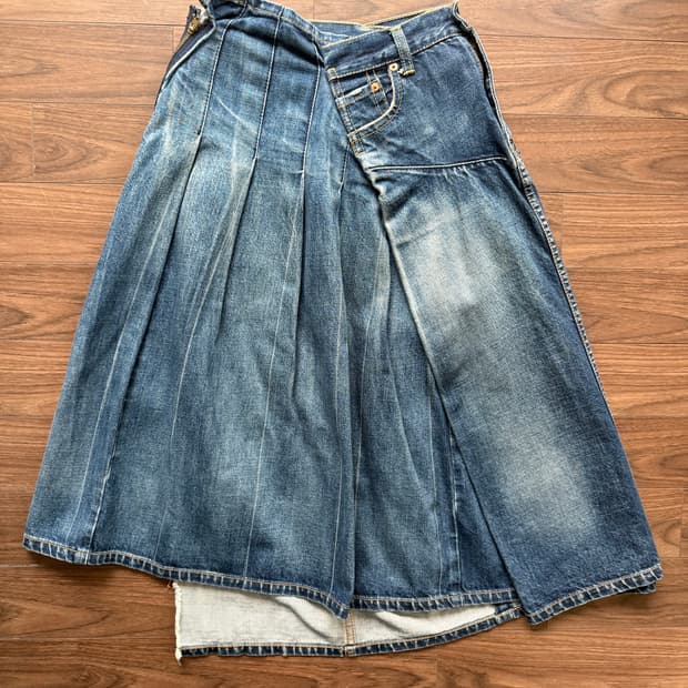 준야와타나베 데님 스커트 