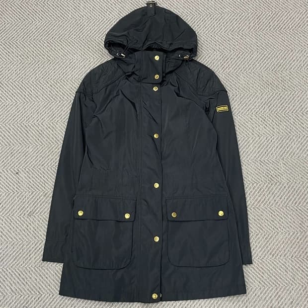 바버 로고 패치 후드 자켓 v0467