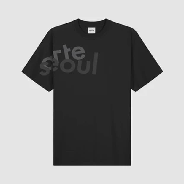 아르떼 로꼬 협업 아르테/ 서울 티셔츠 블랙