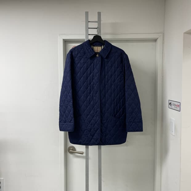 버버리 퀄팅 자켓 네이비 S