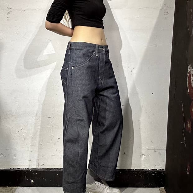 리바이스 흑청 엔지니어드 데님 팬츠 청바지 