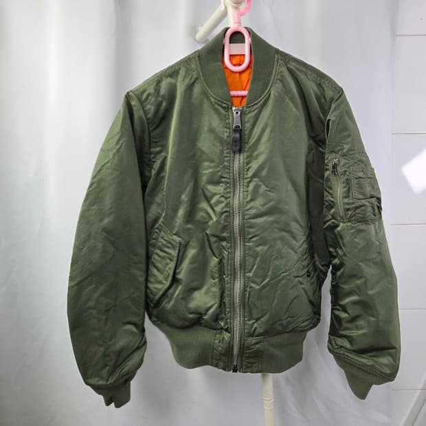 가슴둘레 118 / 알파인더스트리 A급 MA-1 항공점퍼 리버시블 양면