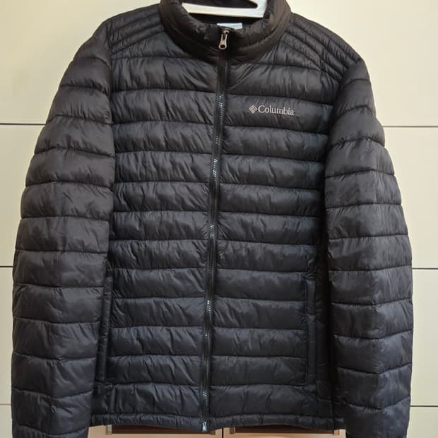 컬럼비아 남성 블랙 경량 패딩