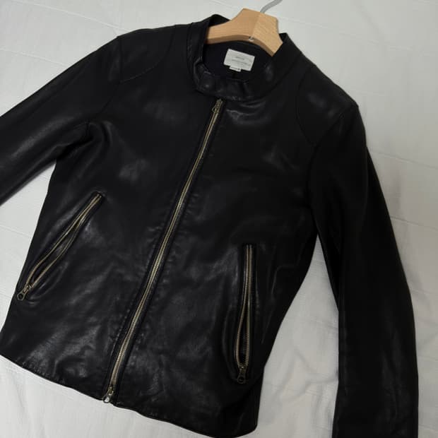 프릭스스토어 고트스킨 카페레이서 자켓