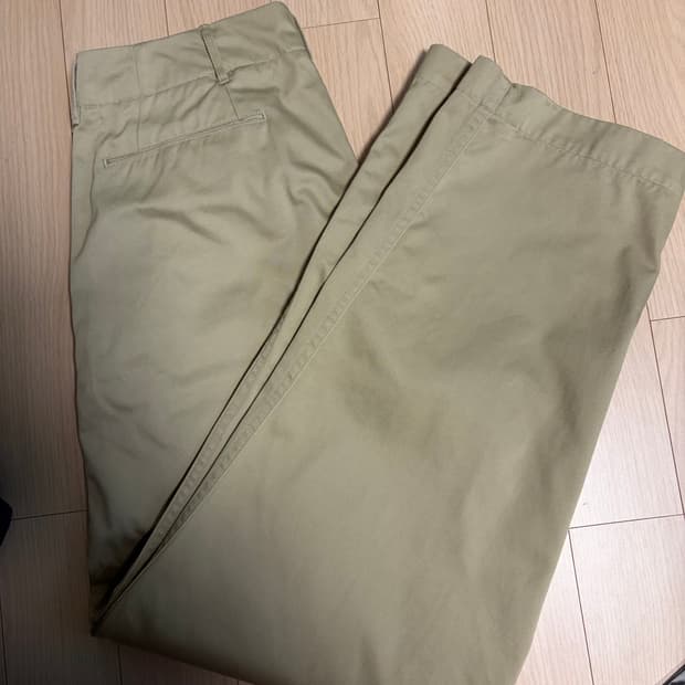 [34] 나나미카 와이드 치노 카키