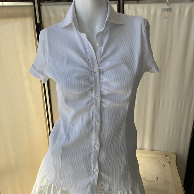 stripe slim fit line span shirt