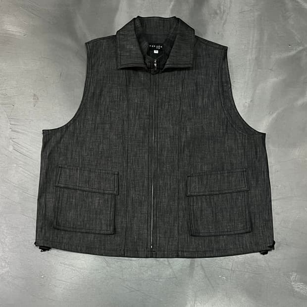  roga 더블 카라 집업 베스트 y16177