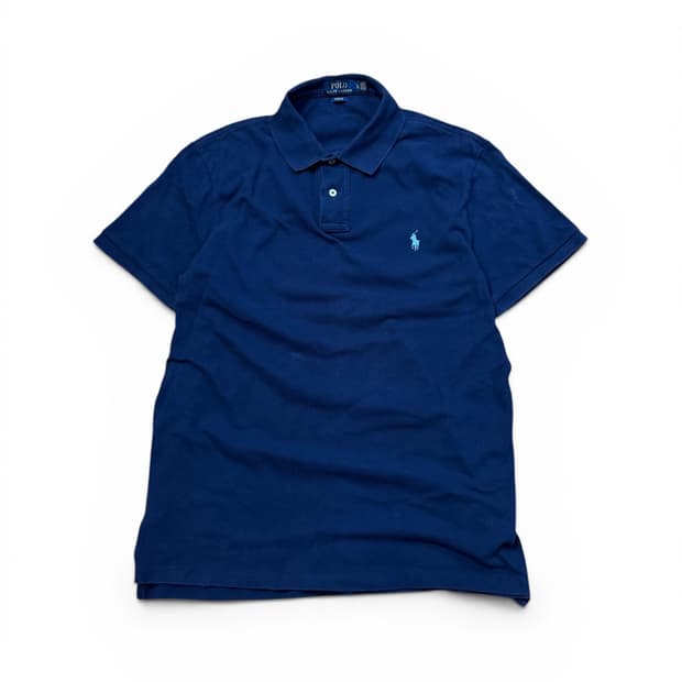 폴로 랄프로렌 네이비 카라 반팔 티셔츠