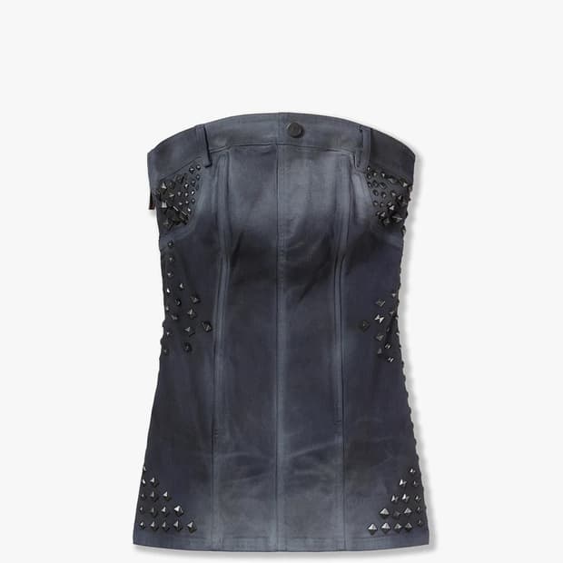 Mowalola x Miss Sixty strapless dress (S