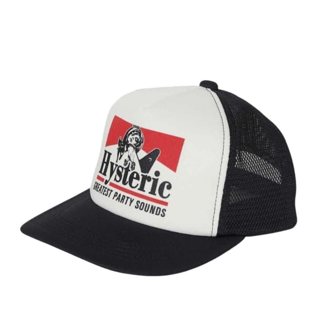 (새상품) 히스테릭 글래머 기타 걸 메쉬 캡 블랙