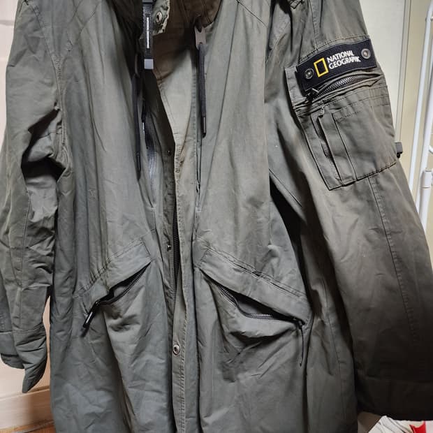 내셔널지오그래픽 유틸리티 바람막이 야상 자켓 L 100