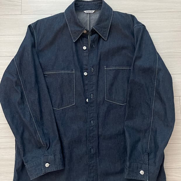 오라리 하드 트위스트 데님 셋업