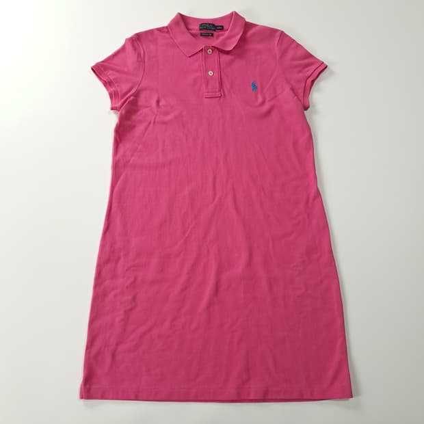 CK224 M 폴로 00s 블루포니 핫핑크 카라 원피스