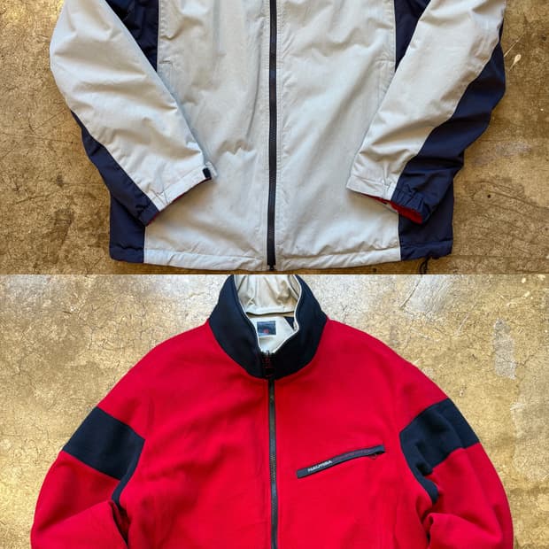 노티카 양면 플리스 나일론 아우터