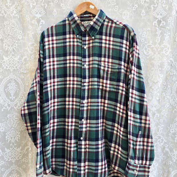 90s 엘엘빈 플란넬 셔츠