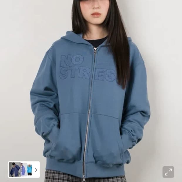 웹하우스 노스트레스 후드집업