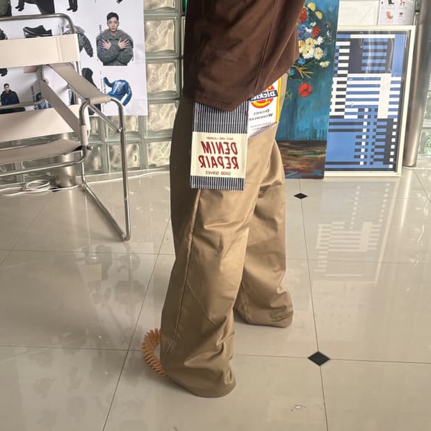wide silhouette crosstuck workpants 워크팬츠