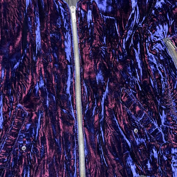 HAIDER ACKERMANN FW16 블루 벨벳 봄버