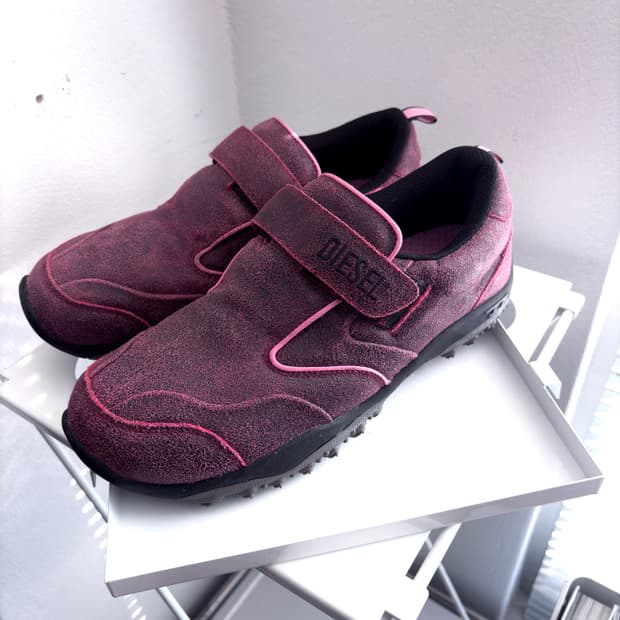 2000s 디젤 Y2k 테크 스니커즈