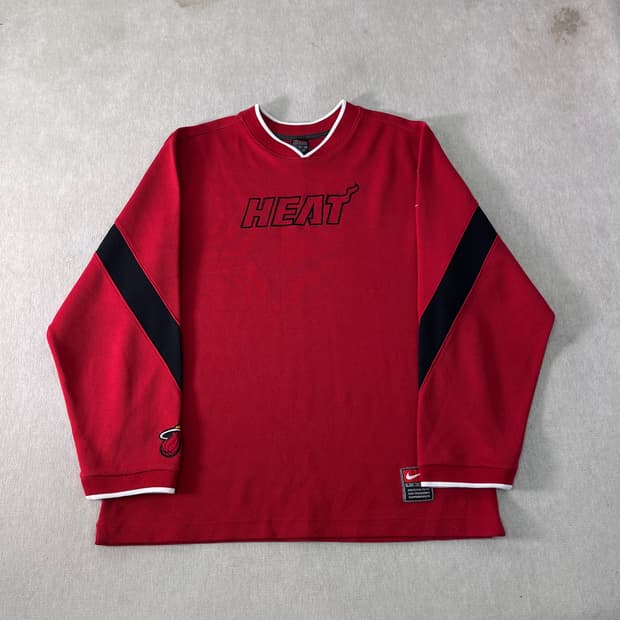 100 나이키 NBA 마이애미 히트 긴팔 스웻셔츠