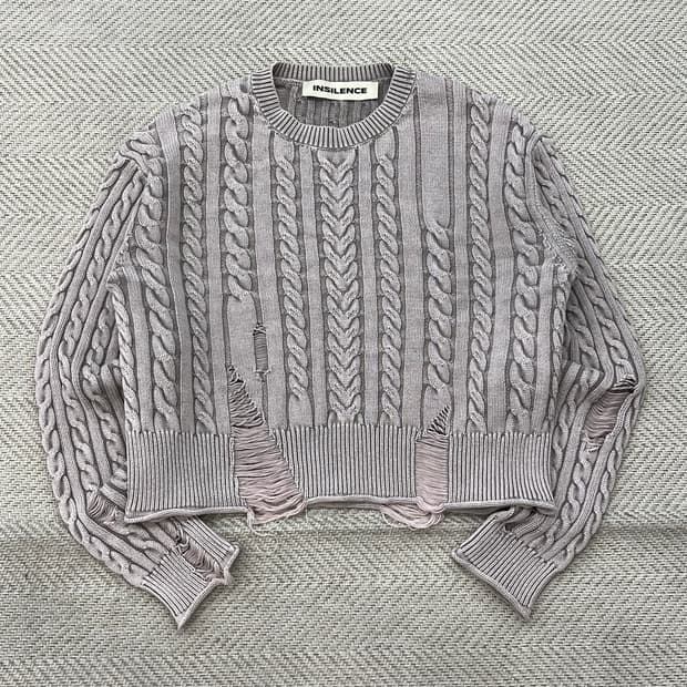 인사일런스 그런지 니트 r3543