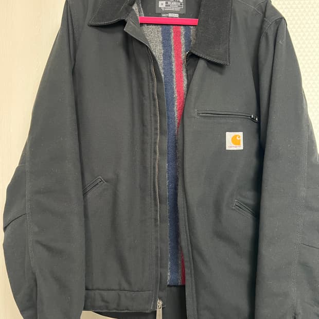 칼하트 덕 디트로이트 자켓 블랙 M 사이즈 팝니다