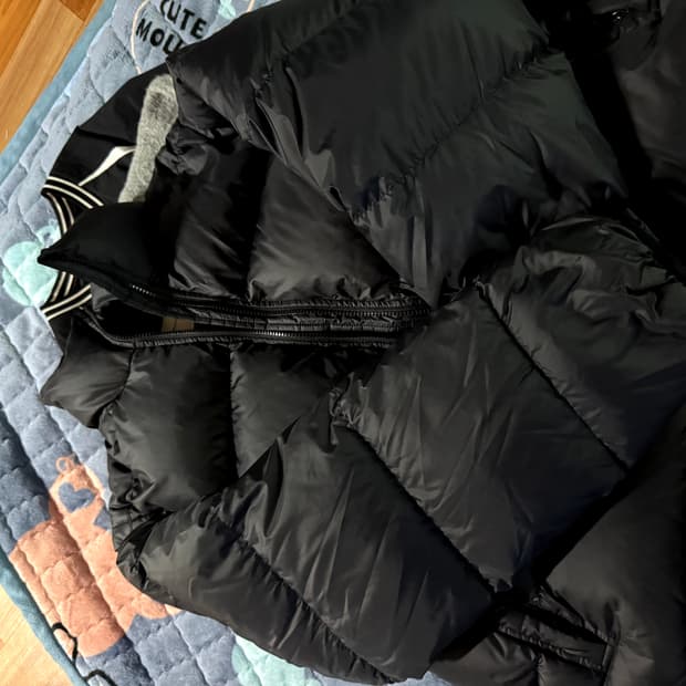 던스트 프리미엄 덕다운 블랙 다운 패딩 M