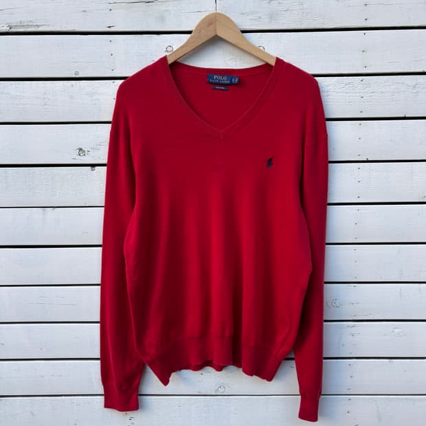 Polo 폴로 피마코튼 브이넥 니트