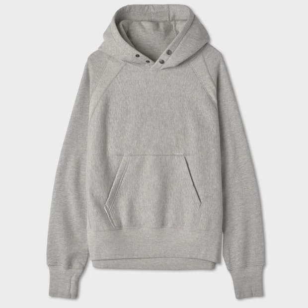엔지니어드 가먼츠 래글런 후디 헤비 플리스 그레이