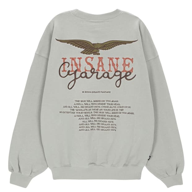 인세인개러지 크루넥 자수 맨투맨