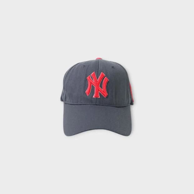 [1347] MLB 뉴욕양키즈 그레이 핑크 볼캡